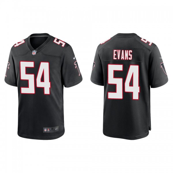 Men's Atlanta Falcons Rashaan Evans Black Throwbac...