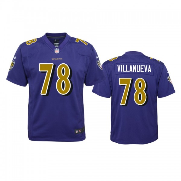 Baltimore Ravens Alejandro Villanueva Purple Color...