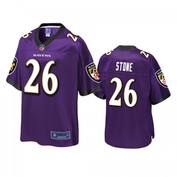 Baltimore Ravens Geno Stone Purple Pro Line Jersey...