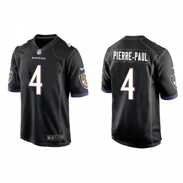 Men's Baltimore Ravens Jason Pierre-Paul Black Gam...