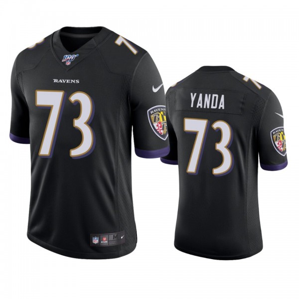 Baltimore Ravens Marshal Yanda Black 100th Season ...