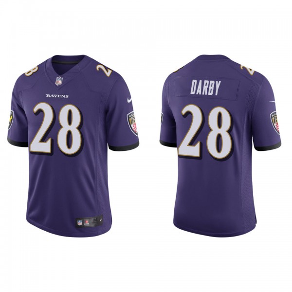 Men's Baltimore Ravens Ronald Darby Purple Vapor L...
