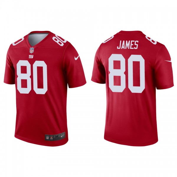 Men's New York Giants Richie James Red Inverted Le...