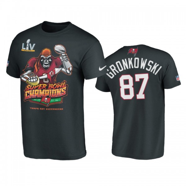 Tampa Bay Buccaneers Rob Gronkowski Black Super Bo...