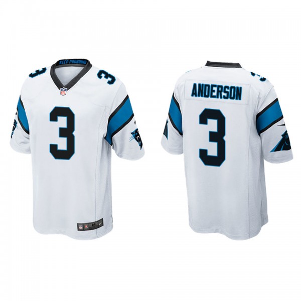 Men's Carolina Panthers Robby Anderson White Game Jersey