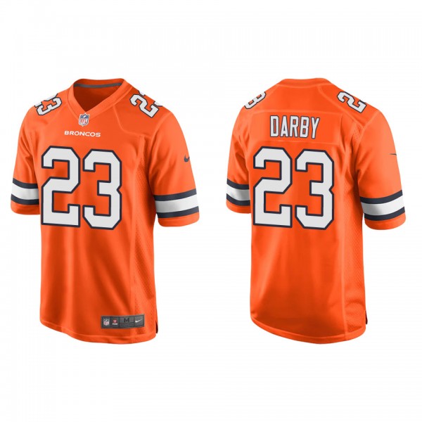 Men's Denver Broncos Ronald Darby Orange Alternate Game Jersey