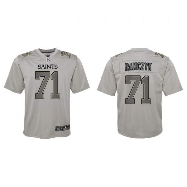 Ryan Ramczyk Youth New Orleans Saints Gray Atmosphere Game Jersey