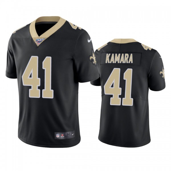New Orleans Saints Alvin Kamara Black 100th Season...