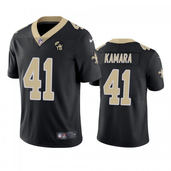 New Orleans Saints Alvin Kamara Black Tom Benson M...