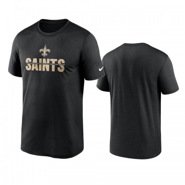 New Orleans Saints Black Legend Microtype Performa...