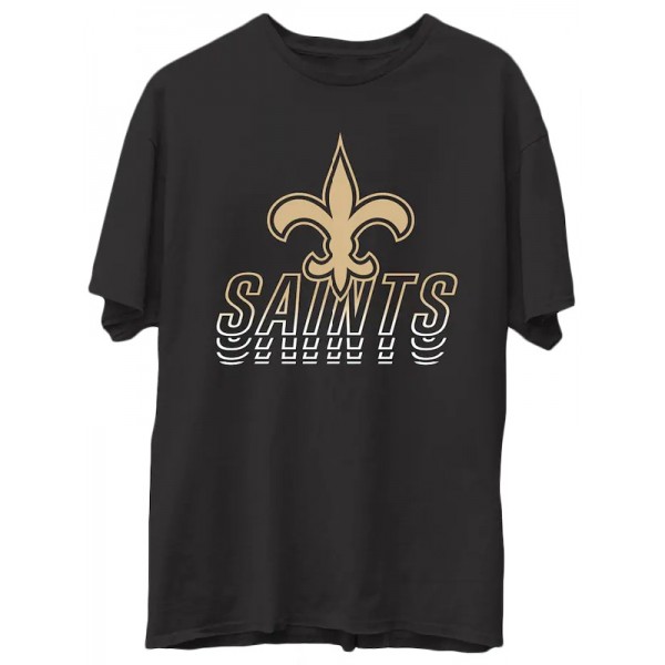 Men's New Orleans Saints Black Repeat Win T-Shirt