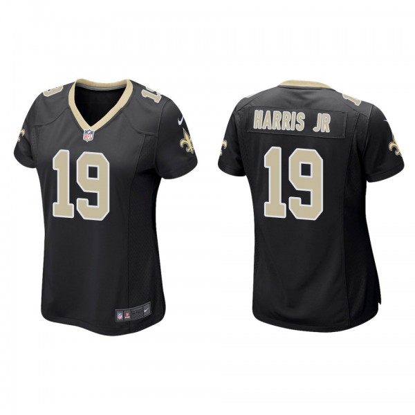 Women's New Orleans Saints Chris Harris Jr Black G...