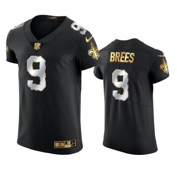 New Orleans Saints Drew Brees Black Golden Edition...