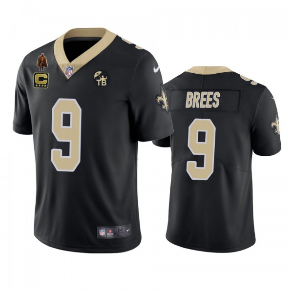 New Orleans Saints Drew Brees Black Tom Benson Man...