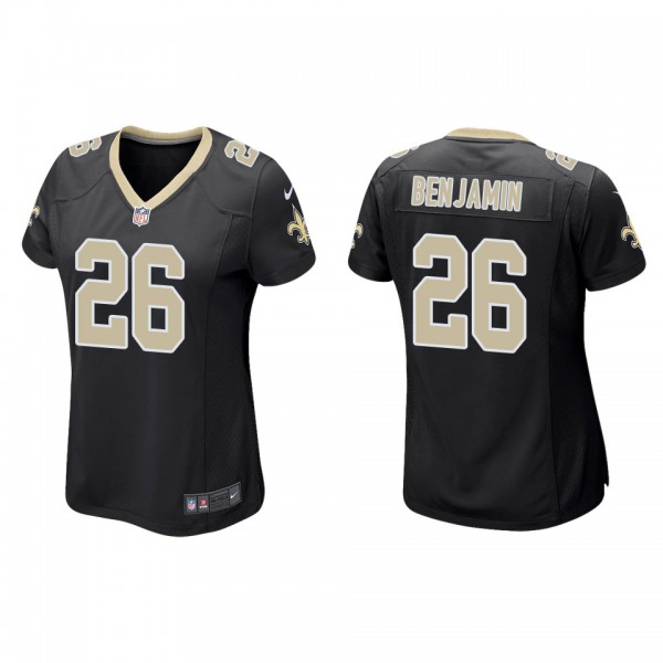 Women's New Orleans Saints Eno Benjamin Black Game...