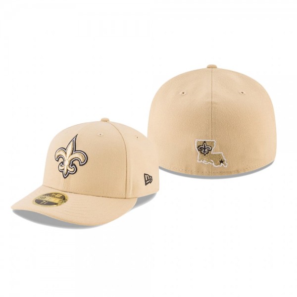 New Orleans Saints Gold Omaha Low Profile 59FIFTY ...