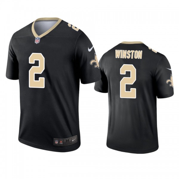 New Orleans Saints Jameis Winston Black Legend Jer...