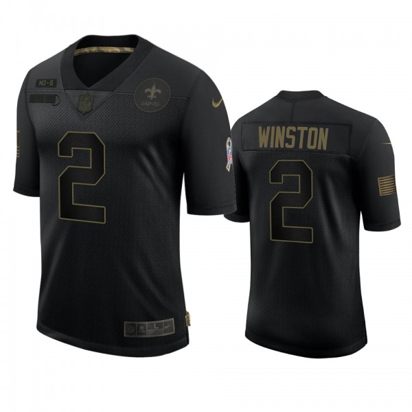 New Orleans Saints Jameis Winston Black 2020 Salut...