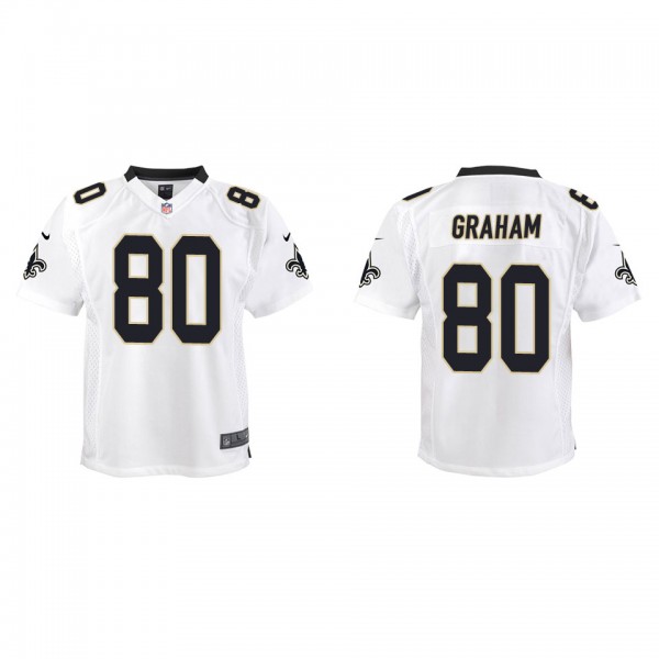 Youth New Orleans Saints Jimmy Graham White Game J...