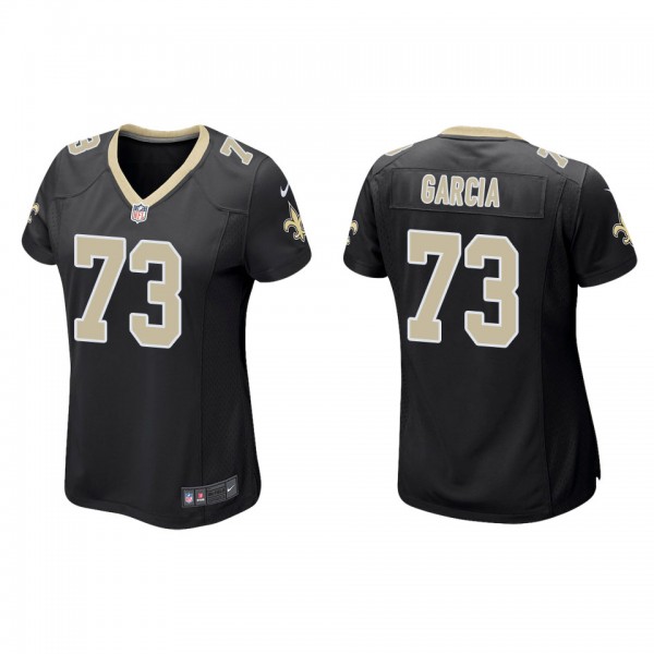 Women's New Orleans Saints Max Garcia Black Game J...