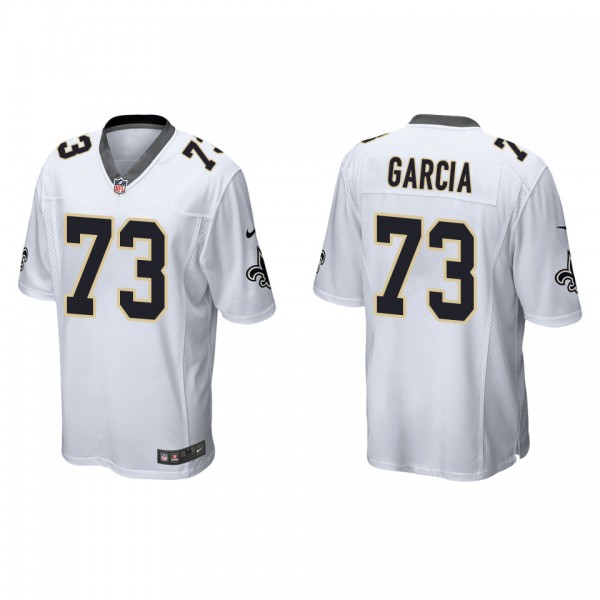 Men's New Orleans Saints Max Garcia White Game Jersey