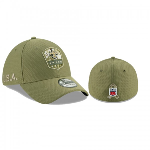 New Orleans Saints Olive 2019 Salute to Service Si...