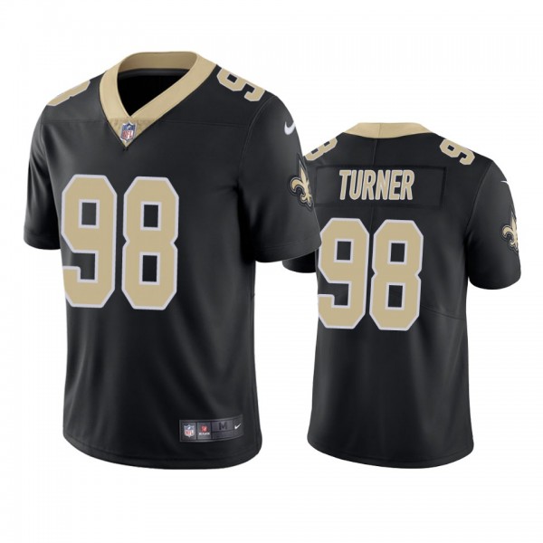 New Orleans Saints Payton Turner Black 2021 NFL Dr...