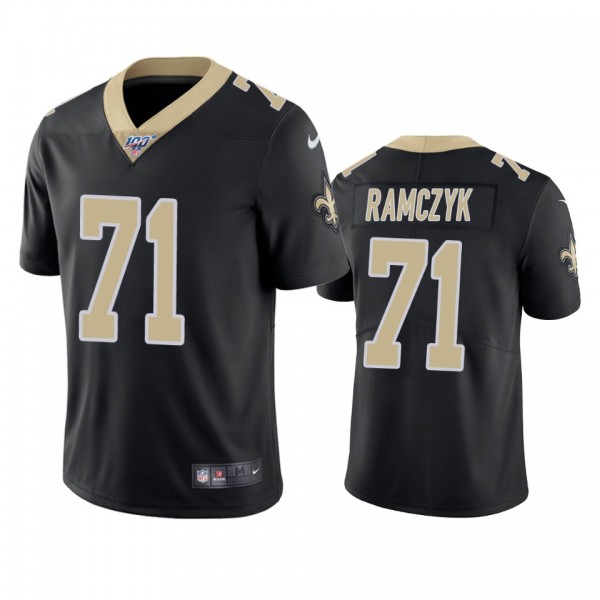 New Orleans Saints Ryan Ramczyk Black 100th Season...