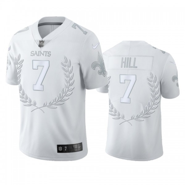 New Orleans Saints Taysom Hill White Platinum Limi...