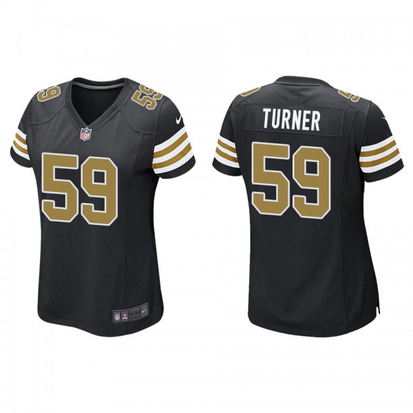 Women's New Orleans Saints Trai Turner Black Alter...