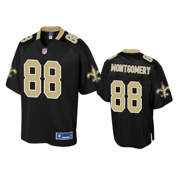 New Orleans Saints Ty Montgomery Black Pro Line Je...