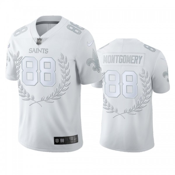 New Orleans Saints Ty Montgomery White Platinum Limited Jersey - Men's