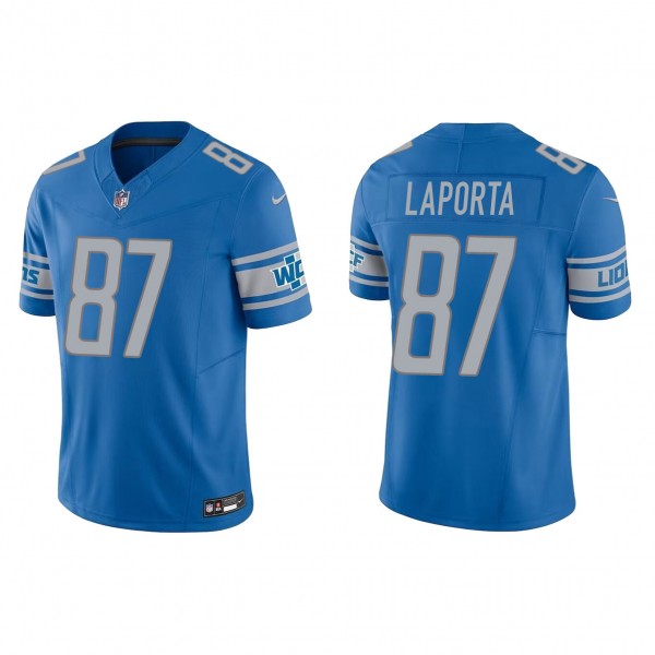 Men's Detroit Lions Sam LaPorta Blue 2023 NFL Draf...