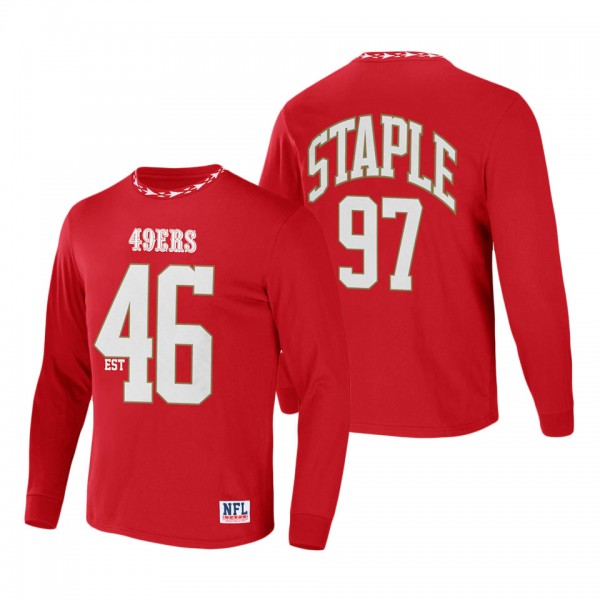 Men's San Francisco 49ers NFL x Staple Red Core Te...