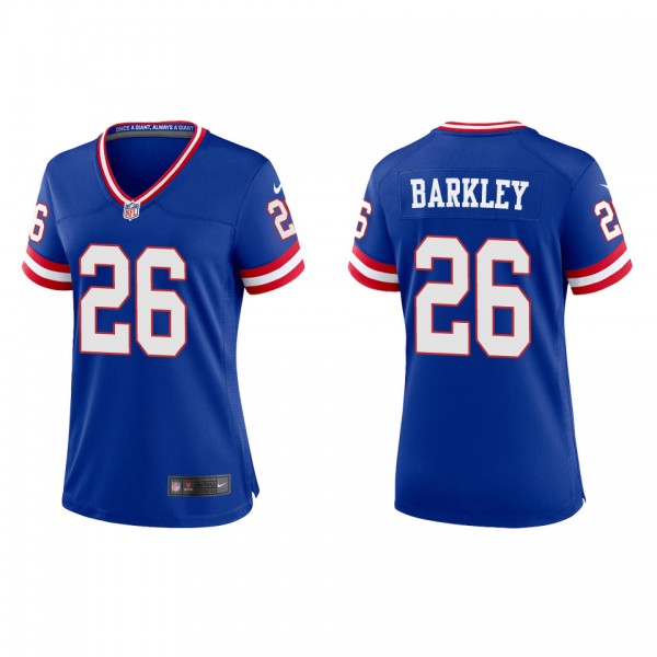 Saquon Barkley Women's Giants SRoyal Classic Game ...