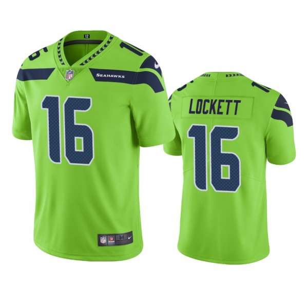 Seattle Seahawks #16 Men's Green Tyler Lockett Col...