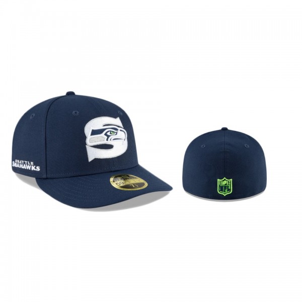 Seattle Seahawks Navy Logo Mix Low Profile 59Fifty...