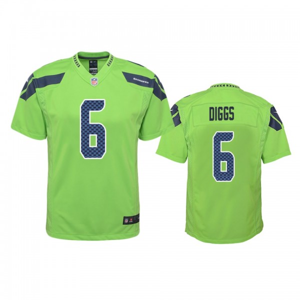 Seattle Seahawks Quandre Diggs Green Color Rush Ga...