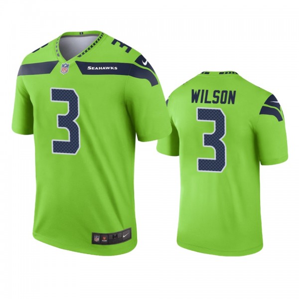 Seattle Seahawks Russell Wilson Neon Green Legend ...
