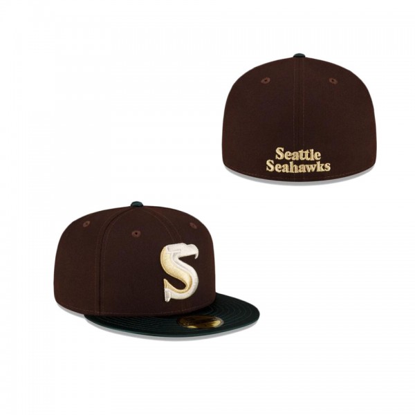 Seattle Seahawks Just Caps Green Satin 59FIFTY Fit...