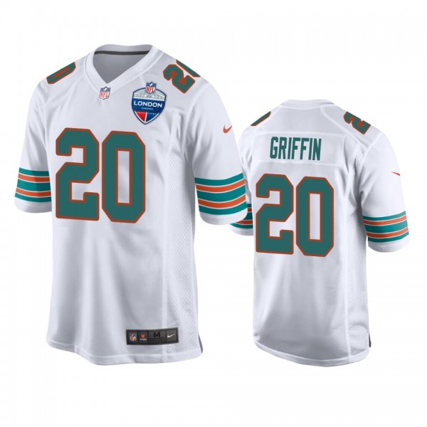 Miami Dolphins Shaquem Griffin White 2021 NFL Lond...