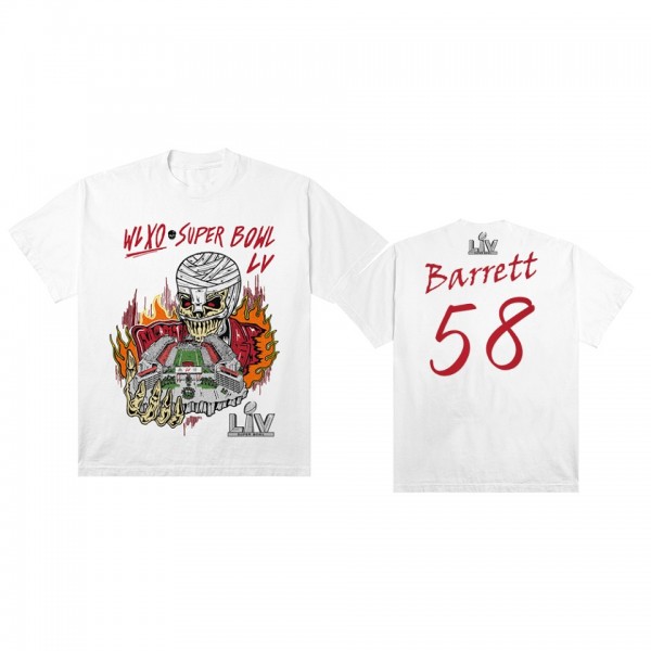 Buccaneers Shaquil Barrett White Super Bowl LV Halftime Show The Weeknd x Warren Lotas XO T-Shirt