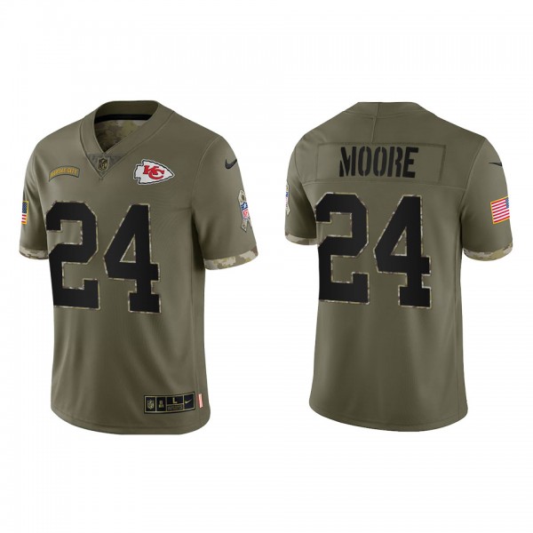 Skyy Moore Kansas City Chiefs Olive 2022 Salute To...