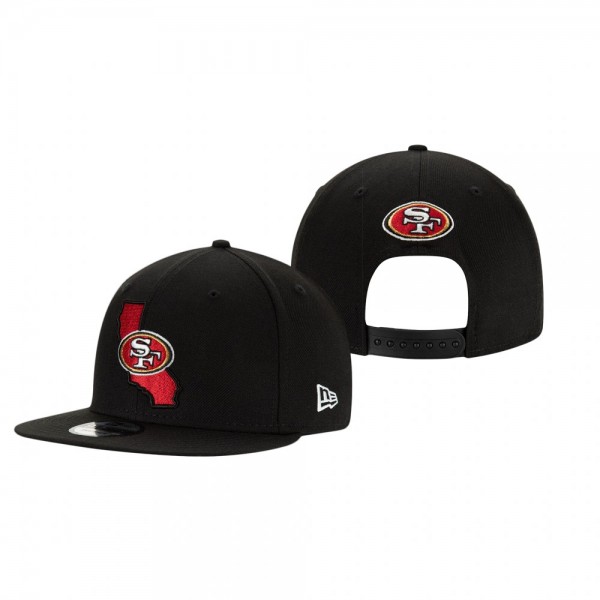 San Francisco 49ers Black Stated 9FIFTY Adjustable...