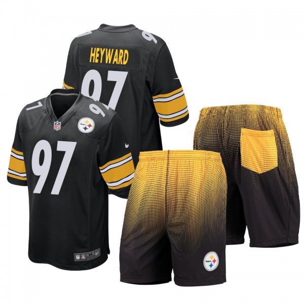 Pittsburgh Steelers Cameron Heyward Black Game Sho...