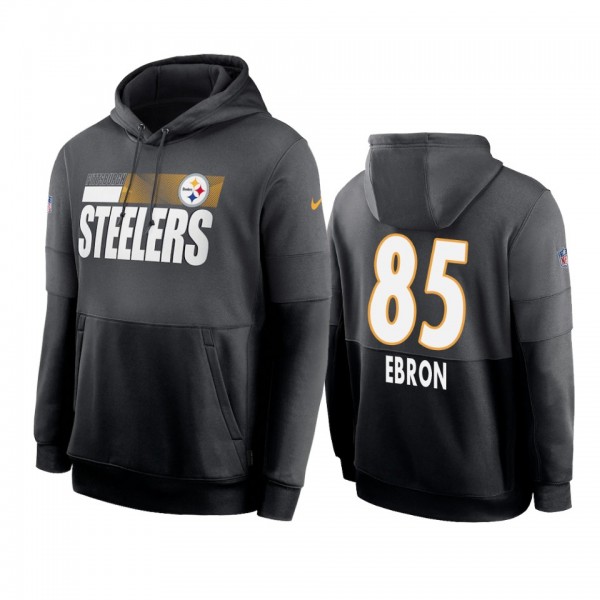 Pittsburgh Steelers Eric Ebron Charcoal Black Side...