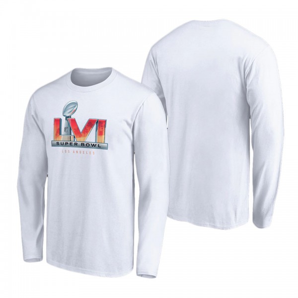 Men's Super Bowl LVI White High Logo Long Sleeve T...