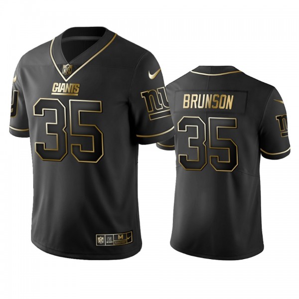 New York Giants T.J. Brunson Black Vapor Limited G...