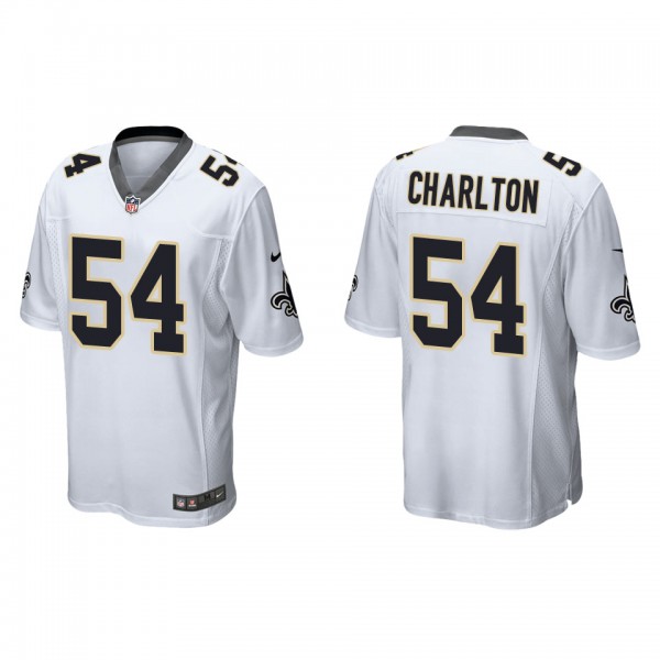 Men's New Orleans Saints Taco Charlton White Game ...