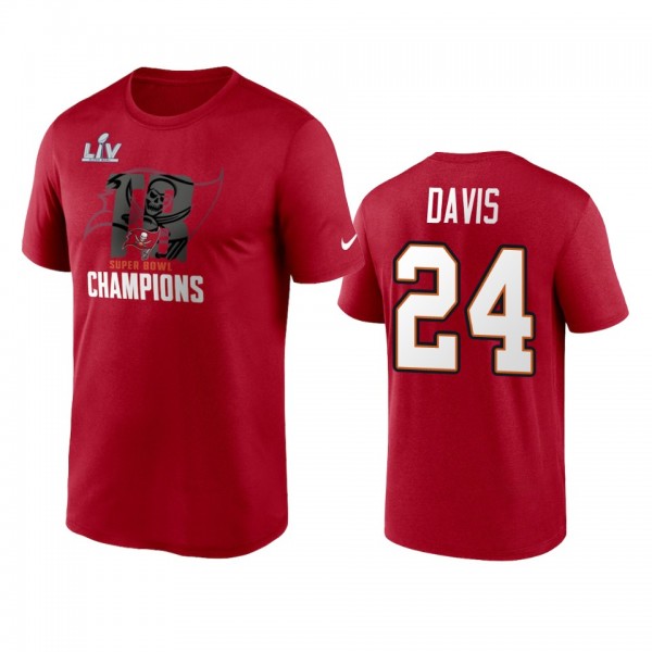 Tampa Bay Buccaneers Carlton Davis Red Super Bowl ...